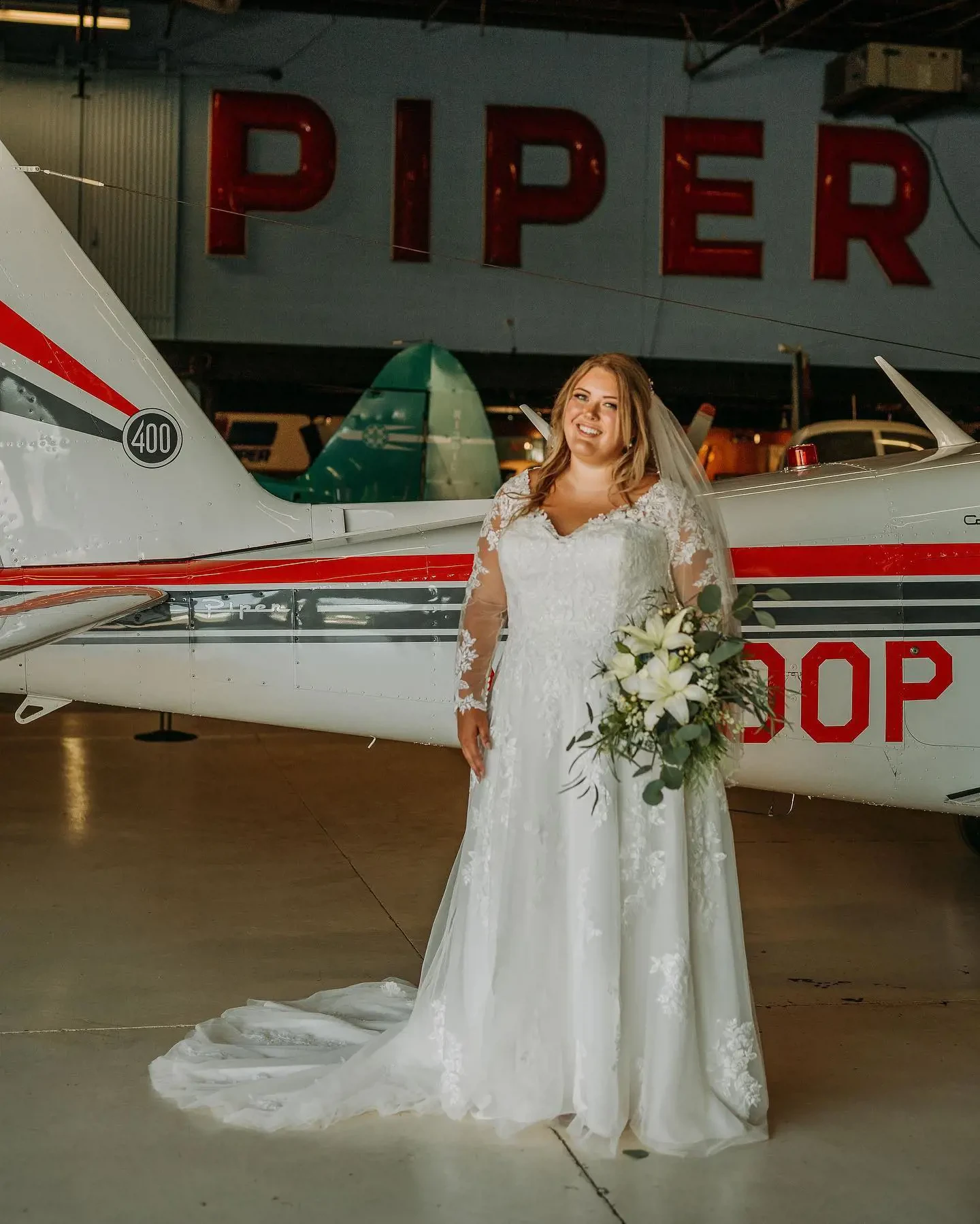 A Formalities bride in her wedding gown