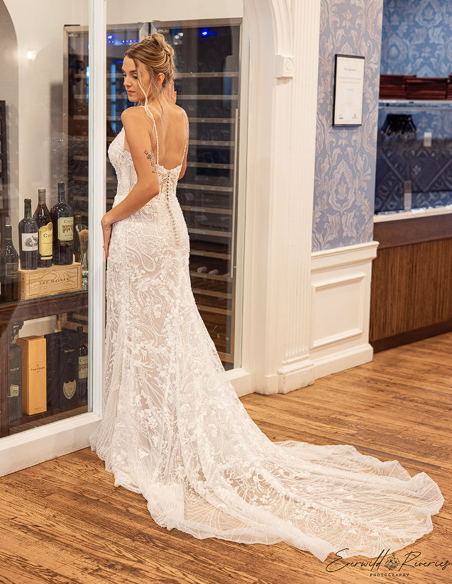 A Formalities bride with her stylist in Bellefonte, PA