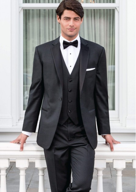Model wearing a black suit 4