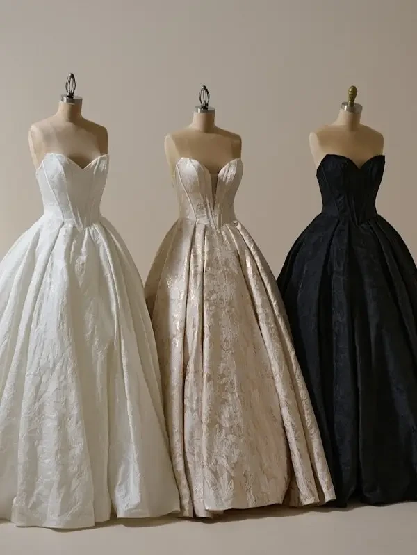 Derrick Marie wedding dress by Maggie Sottero Designs in three colors