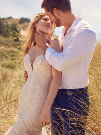 Rebecca Ingram Style #22rk577a01 Aretha #3 Ivory/Blush thumbnail