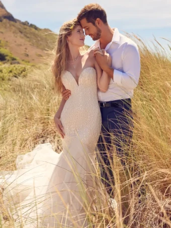 Rebecca Ingram Style #22rk577a01 Aretha #4 Ivory/Blush thumbnail