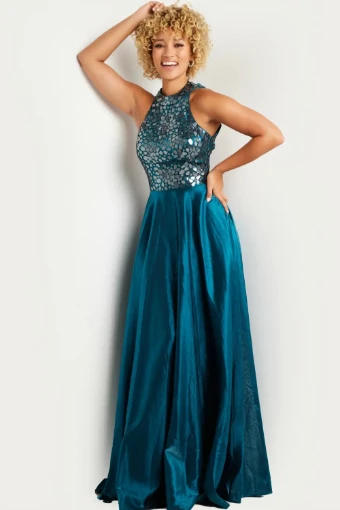 Jovani Style #39295 #0 Teal thumbnail
