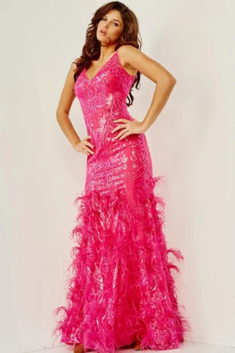Jovani Style #7808 #0 FUCSHIA thumbnail