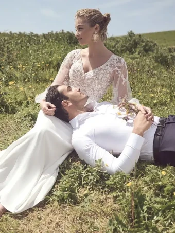 Rebecca Ingram Style #23RN045A01 Tatum #3 Ivory thumbnail