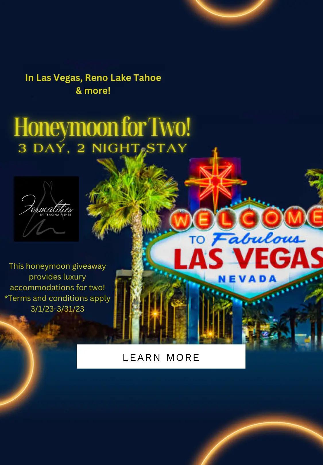 "Honeymoon Giveaway" banner for mobile