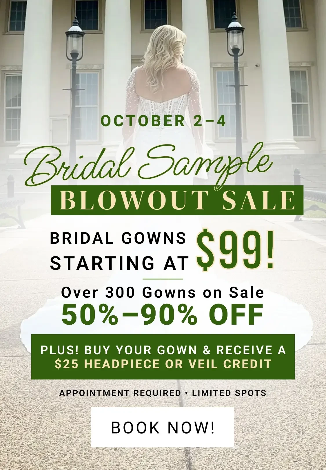 Bridal Blowout Sample Sale Mobile Banner